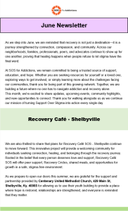 SOS Newsletter Volume 5 - June 2026