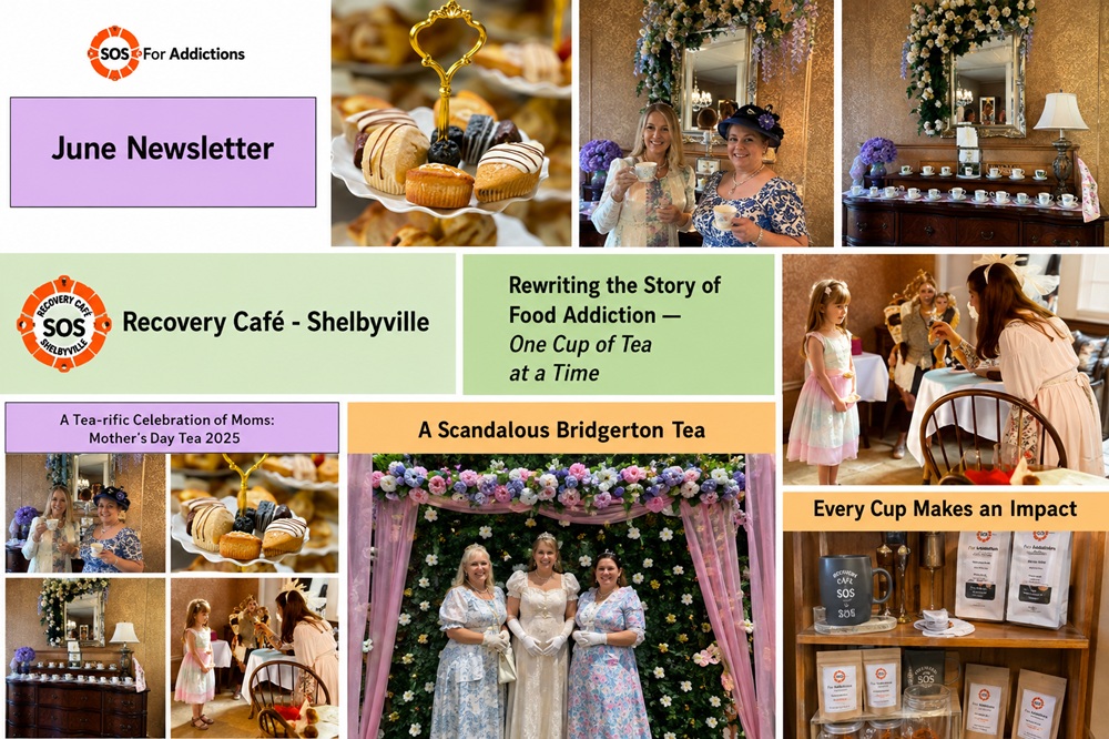 A collection of images from the June edition of the SOS newsletter